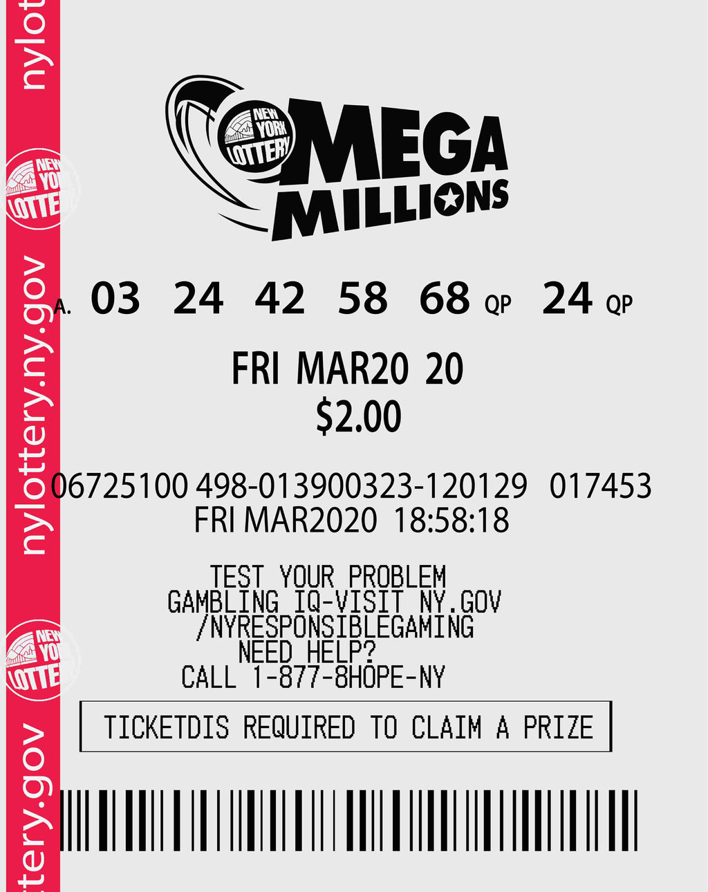 mega millions new york lotto